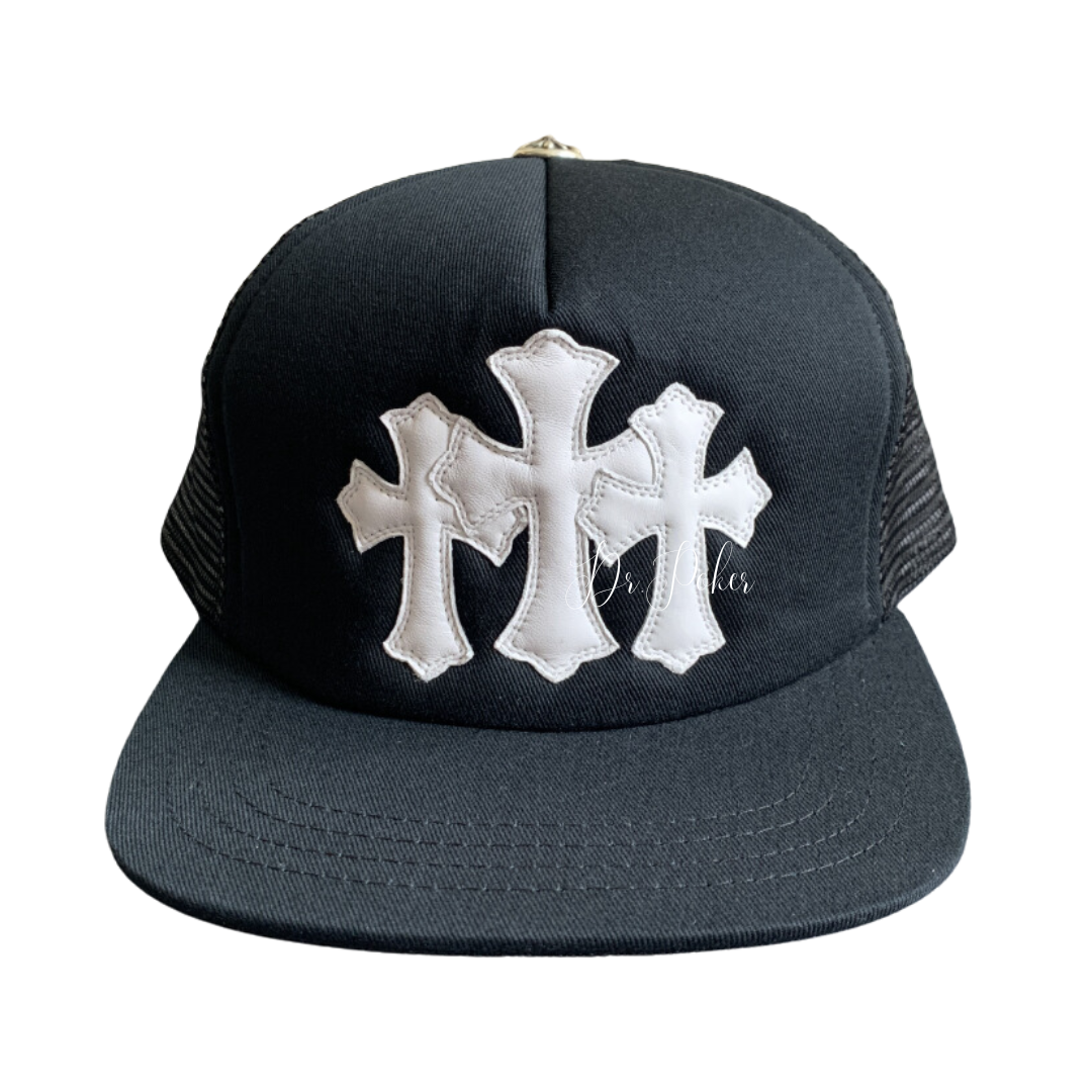 【新品未使用】Cemetery Cross Leather Patch Trucker Hat
