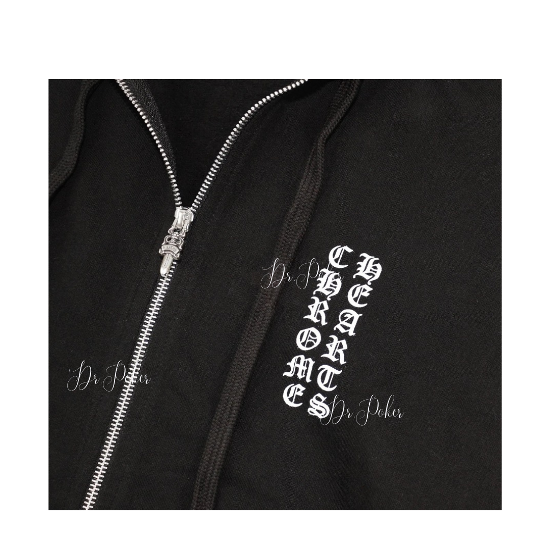 【新品未使用】Vertical Letters Logo Zip-Up Hoodies