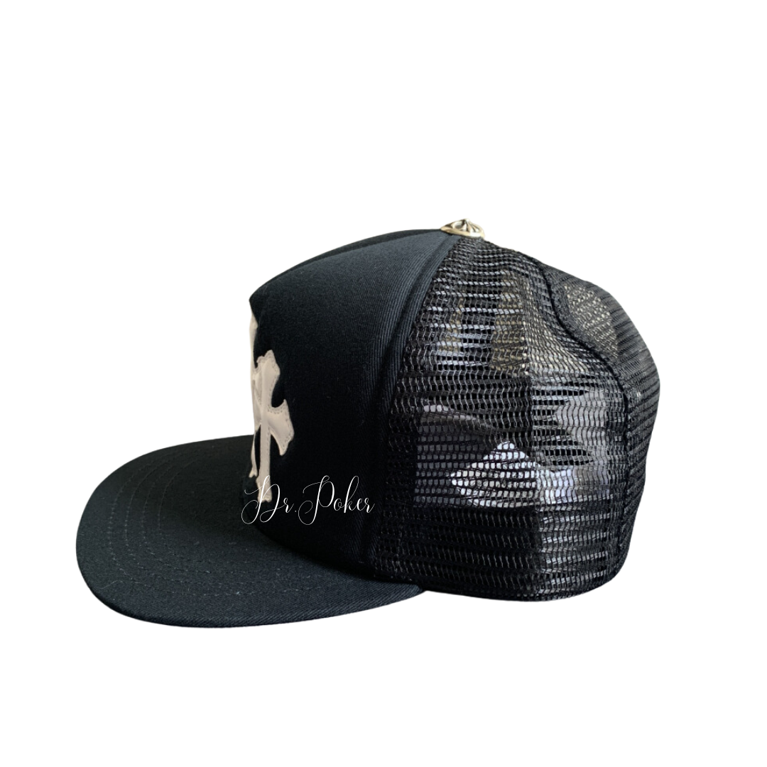 【新品未使用】Cemetery Cross Leather Patch Trucker Hat
