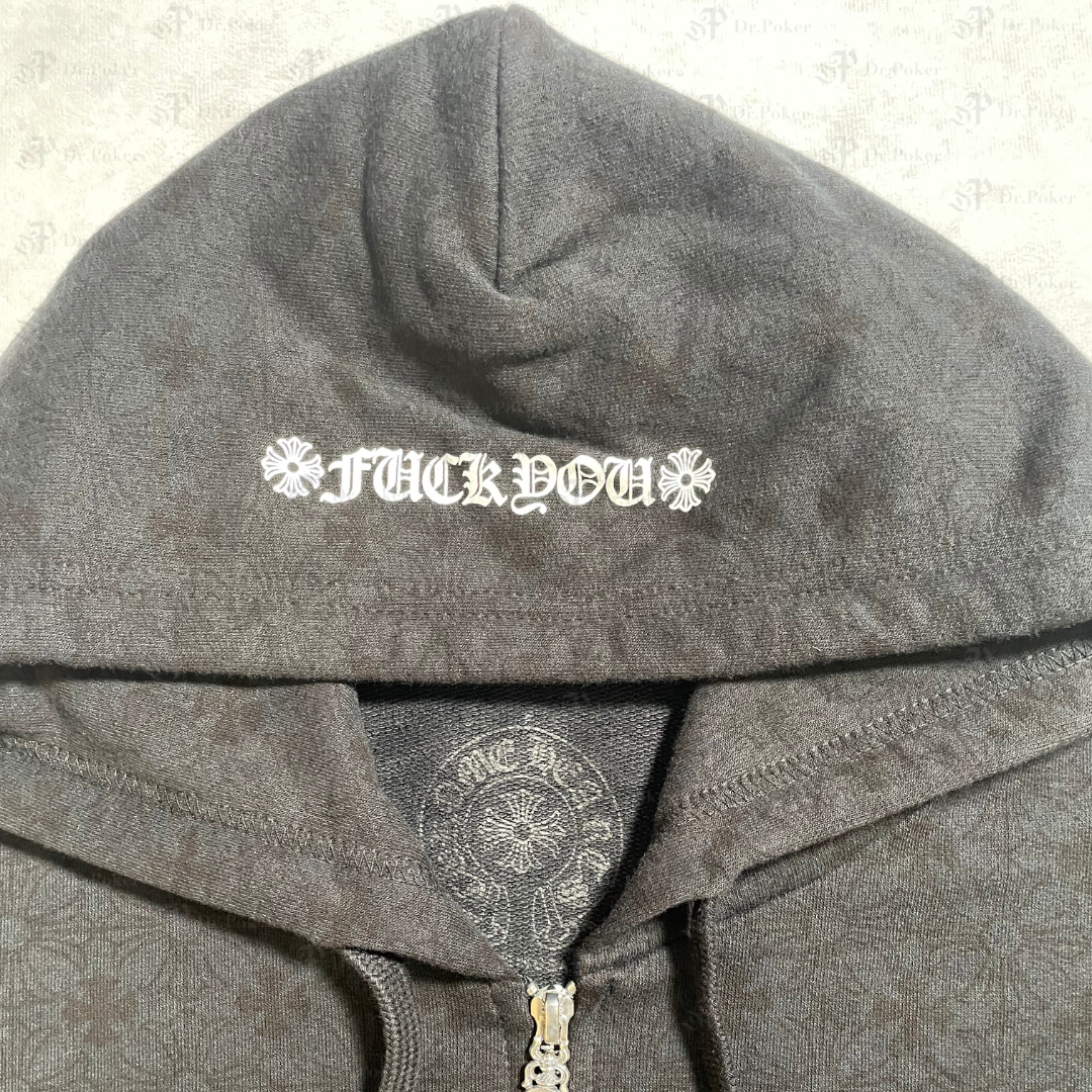 【新品未使用】Plus Cross All Over Printed Horseshoe Zip-Up Hoodies