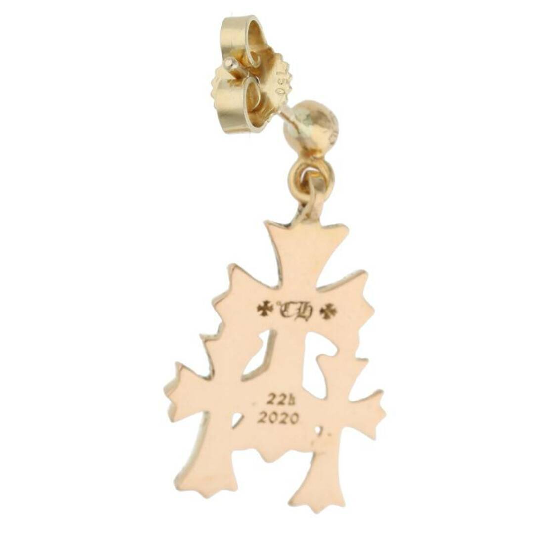 【新品未使用】3 CH Cross Gold Drop Earring