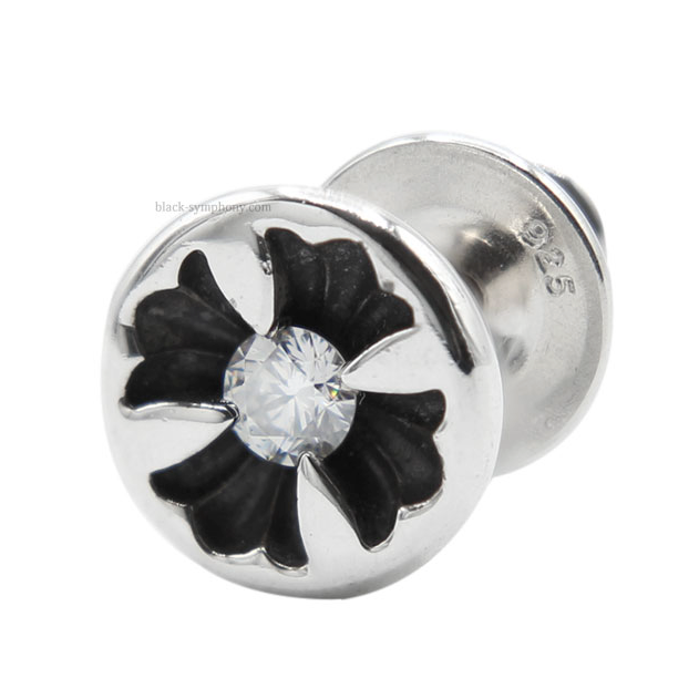 【新品未使用】Negative CH Plus Stud Earring with Diamond