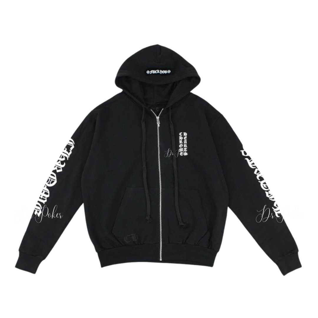 【新品未使用】Vertical Letters Logo Zip-Up Hoodies