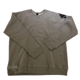 【新品未使用】Y NOT Cross Leather Patch Cashmere Sweatshirts