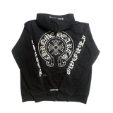 【新品未使用】Plus Cross All Over Printed Horseshoe Zip-Up Hoodies