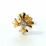 【新品未使用】Plus Cross Stud Earring Gold with Diamond