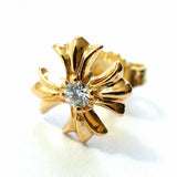 【新品未使用】Plus Cross Stud Earring Gold with Diamond