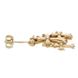 【新品未使用】3 CH Cross Gold Drop Earring