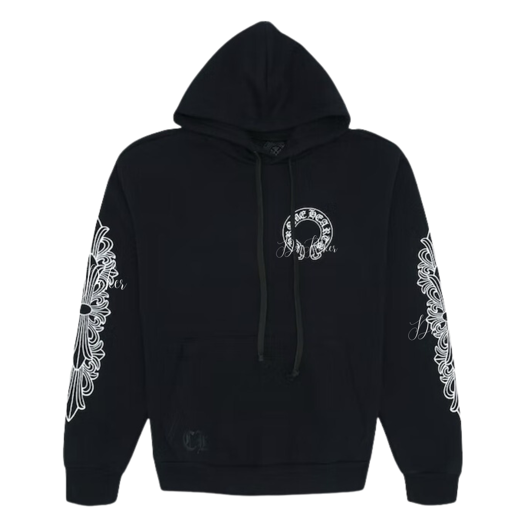 【新品未使用】Floral Cross Horseshoe Hoodies