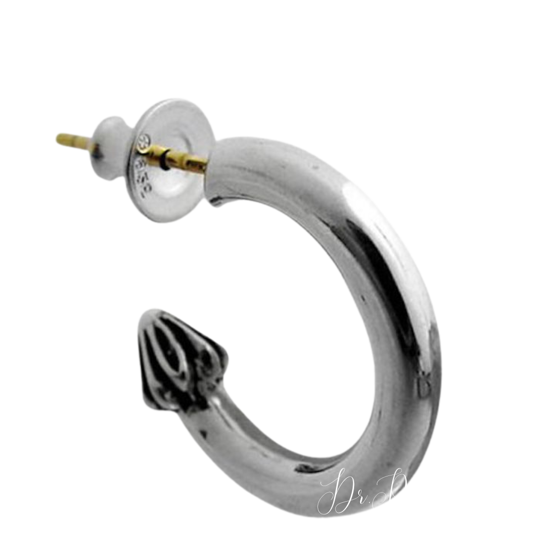 【新品未使用】Plain&nbsp;Hoop Earring