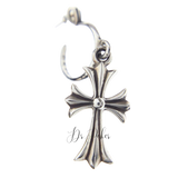 【新品未使用】Tiny CH Cross Hoop Earring